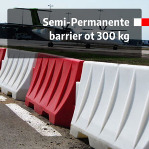 Kunststof barriers voor infra, eigen terrein en magazijn